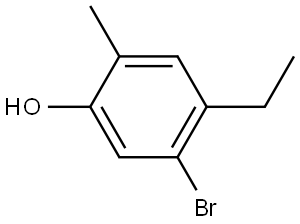 5-Bromo-4-ethyl-2-methylphenol Structure