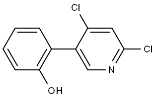 2-(4,6-Dichloro-3-pyridinyl)phenol Structure