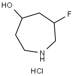 6-fluoroazepan-4-ol hydrochloride Structure