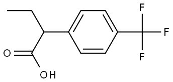 2-(4-(trifluoromethyl)phenyl)butanoic acid Structure