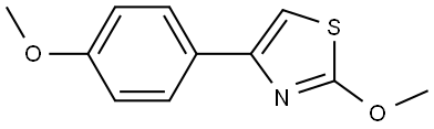 2-methoxy-4-(4-methoxyphenyl)thiazole Structure