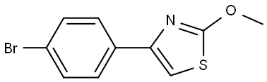 4-(4-bromophenyl)-2-methoxythiazole Structure