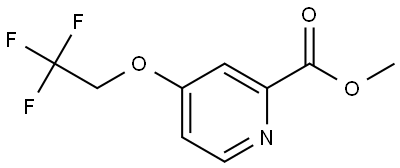 methyl 4-(2,2,2-trifluoroethoxy)picolinate Structure
