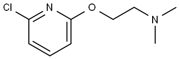2-((6-chloropyridin-2-yl)oxy)-N,N-dimethylethan-1-amine Structure
