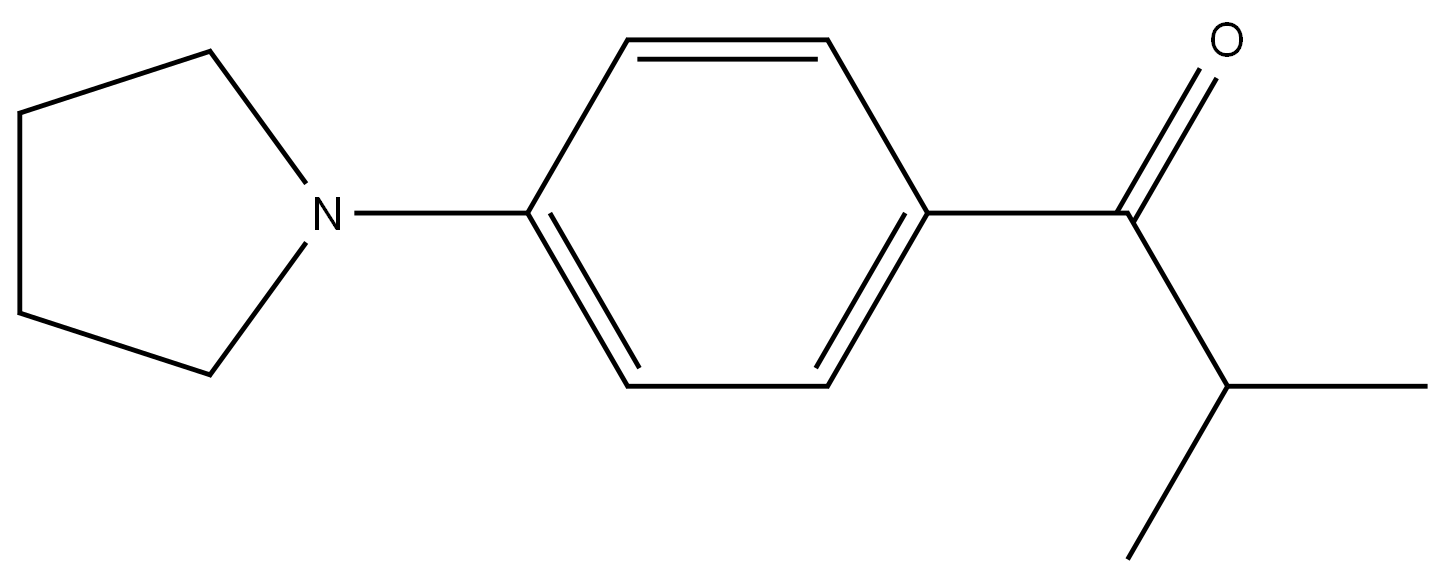 2-methyl-1-(4-(pyrrolidin-1-yl)phenyl)propan-1-one Structure