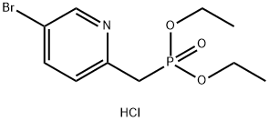 Diethyl [(5-bromopyridin-2-yl)methyl]-phosphonate hydrochloride Structure
