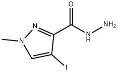 4-IODO-1-METHYL-1H-PYRAZOLE-3-CARBOHYDRAZIDE Structure