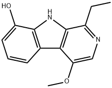 1-Ethyl-4-methoxy-9H-pyrido[3,4-b]indol-8-ol Structure