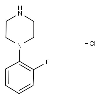 1-(2-FLUOROPHENYL)PIPERAZINE HYDROCHLORIDE Structure