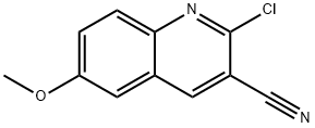 2-CHLORO-6-METHOXYQUINOLINE-3-CARBONITRILE Structure