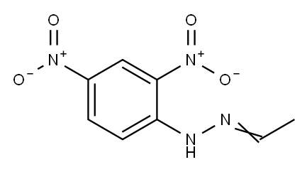 ACETALDEHYDE 2,4-DINITROPHENYLHYDRAZONE Structure