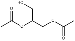 (2-acetyloxy-3-hydroxy-propyl) acetate Structure