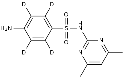 Sulfamethazine-D4 Structure