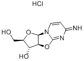 2,2'-Anhydro-1-beta-D-arabinofuranosylcytosine hydrochloride Structure