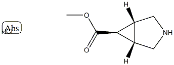 methyl exo-3-azabicyclo[3.1.0]hexane-6-carboxylate hydrochloride Structure