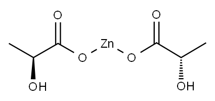 Zinc L-lactate Structure