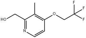 2-Hydroxymethyl-3-methyl-4-(2,2,2-trifluoroethoxy)pyridine hydrochloride Structure