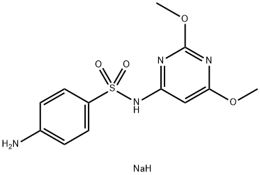 Sulfadimethoxine sodium salt Structure