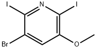 3-BROMO-2,6-DIIODO-5-METHOXYPYRIDINE Structure