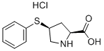 cis-4-Phenylthio-L-proline hydrochloride Structure