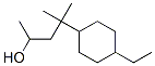 4-ethyl-alpha,gamma,gamma-trimethylcyclohexanepropanol  Structure