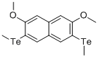 2,7-DIMETHOXY-3,6-BIS(METHYLTELLURO)-NAPHTHALENE Structure