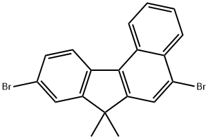 5,9-dibroMo-7,7-diMethyl-7H-benzo[c]flourene Structure