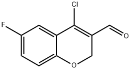 4-CHLORO-6-FLUORO-2H-BENZOPYRAN-3-CARBOXALDEHYDE Structure