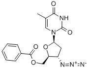 5'-O-BENZOYL-3'-AZIDO-3'-DEOXYTHYMIDINE Structure