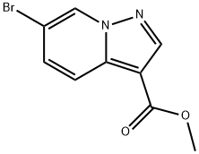 Pyrazolo[1,5-a]pyridine-3-carboxylic acid, 6-bromo-, methyl ester Structure