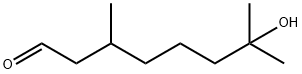 3,7-Dimethyl-7-hydroxyoctanal Structure