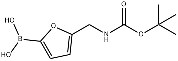 5-((BOC-AMINO)METHYL)FURAN-2-BORONIC ACID Structure