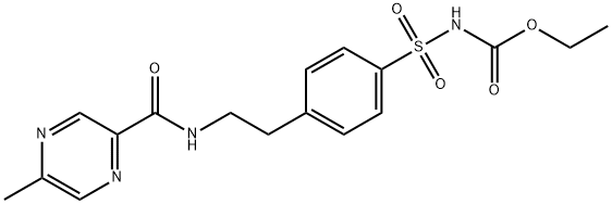 1076198-09-8 Ethyl 4-(-(5-Methylpyrazine-2-carboxyamido)ethyl)benzene Sulfonamide Carbamate