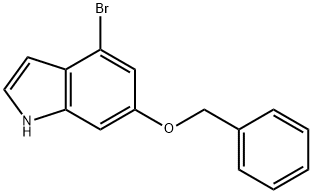 1H-Indole, 4-broMo-6-(phenylMethoxy)- Structure