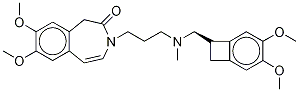 3-[3-[[[(7S)-3,4-DiMethoxybicyclo[4.2.0]octa-1,3,5-trien-7-yl]Methyl]MethylaMino]propyl]-1,3-dihydro-7,8-diMethoxy-H-3-benzazepin-2-one Structure