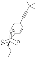 2,6,7-Trioxabicyclo(2.2.2)octane, 1-(4-(3,3-dimethyl-1-butynyl)phenyl) -4-propyl- Structure