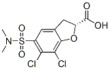 (2R)-6,7-dichloro-5-(dimethylsulfamoyl)-2,3-dihydrobenzofuran-2-carboxylic acid Structure
