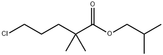 Isobutyl 5-chloro-2,2-dimethylvalerate  Structure