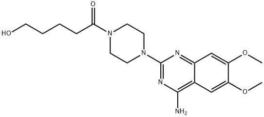 1-[4-(4-AMino-6,7-diMethoxy-2-quinazolinyl)-1-piperazinyl]-5-hydroxy-1-pentanone Structure