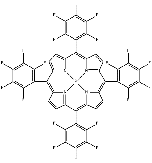 PT(II) MESO-TETRA(PENTAFLUOROPHENYL)PORPHINE Structure