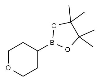 Tetrahydropyran-4-boronic acid pinacol ester Structure