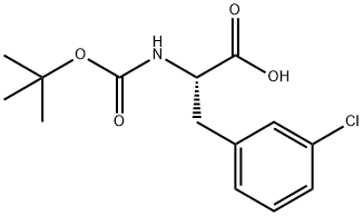 (S)-N-BOC-3-Chlorophenylalanine Structure