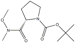 N-(TERT-BUTOXYCARBONYL)-L-PROLINE N'-METHOXY-N'-METHYLAMIDE Structure