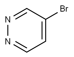 Pyridazine, 4-bromo- (9CI) Structure