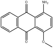 1-amino-4-methoxyanthracene-9,10-dione Structure