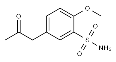 5-Acetonyl-2-methoxybenzene sulfonamide Structure