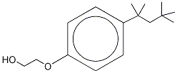 4-tert-Octylphenol Monoethoxylate-13C6 Structure