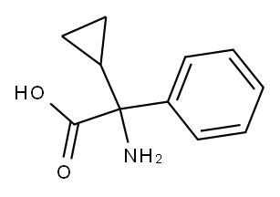 2-AMINO-2-CYCLOPROPYL-2-PHENYLACETIC ACID Structure