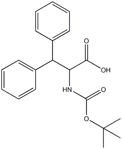2-BOC-AMINO-3,3-DIPHENYL PROPIONIC ACID
 Structure