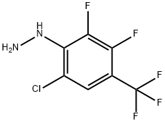 (6-CHLORO-2,3-DIFLUORO-4-TRIFLUOROMETHYL-PHENYL)-HYDRAZINE Structure